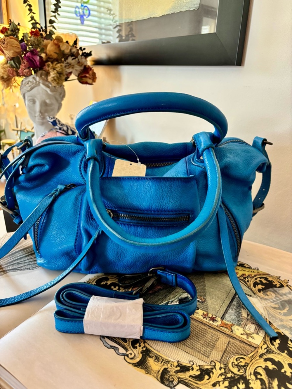 We The Free Baby Emerson Tote Bag - Aqua Blue  - NWT- Free People